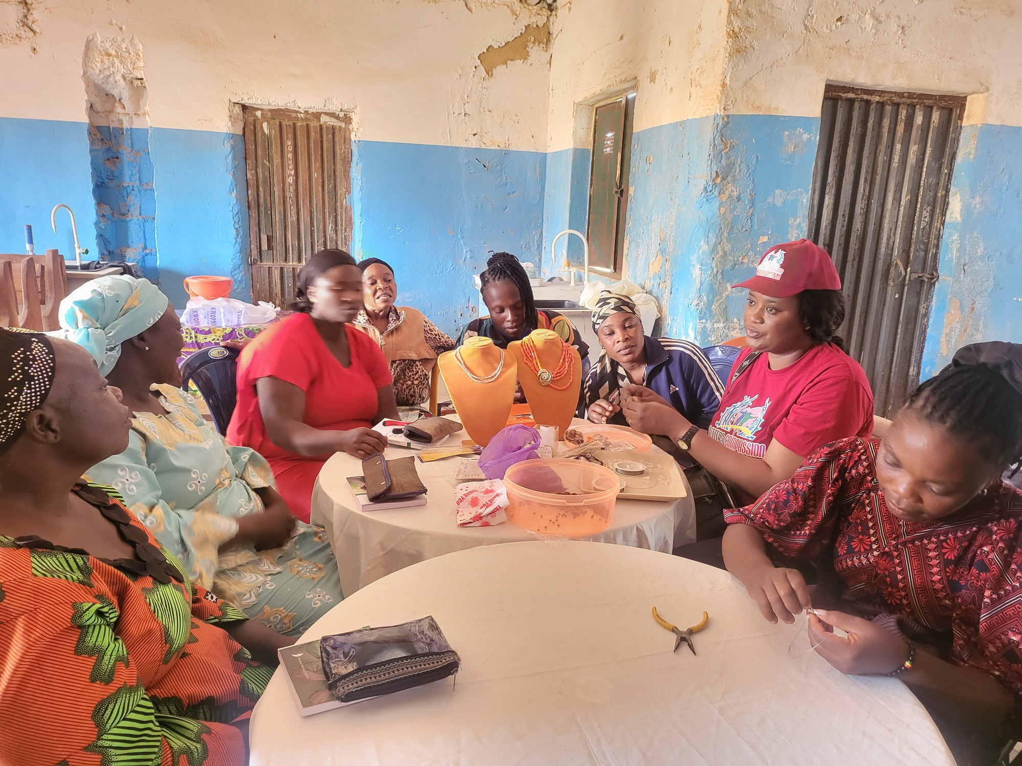 Beads making and distribution of starter packs for widows from crisis affected in Bokkos, Mangu and Riyom