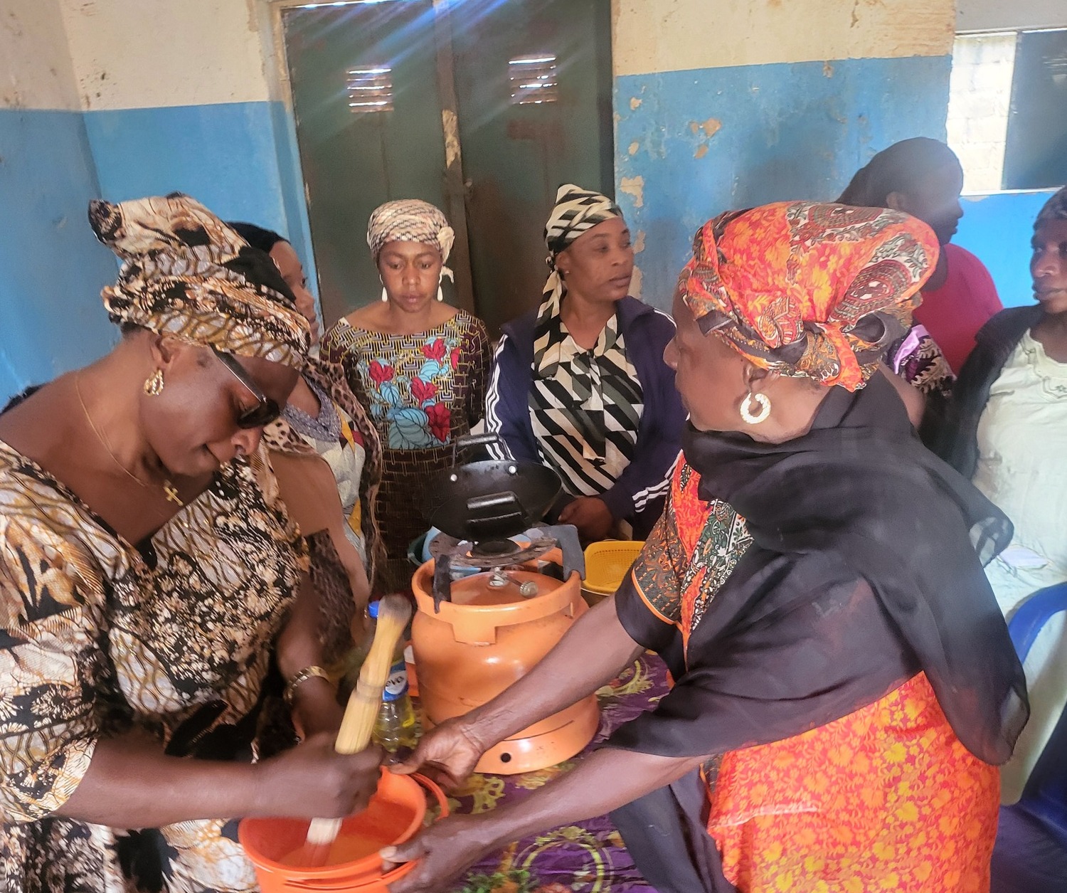 GCF skill acquisition, how to make beans cake (akara) with widows from Bokkos, Riyom and Mangu local government Plateau State.
