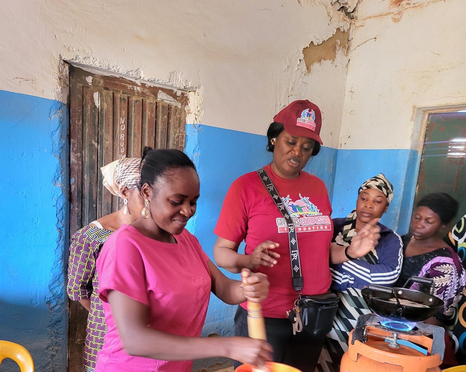 GCF skill acquisition, how to make beans cake (akara) with widows from Bokkos, Riyom and Mangu local government Plateau State.