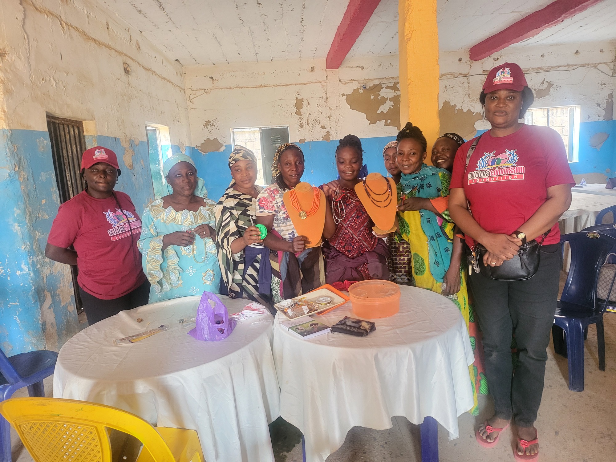 Beads making and distribution of starter packs for widows from crisis affected in Bokkos, Mangu and Riyom